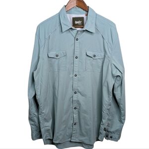 Howler Firstlight Tech Button Shirt Mens XL Blue Performance Outdoor **READ**